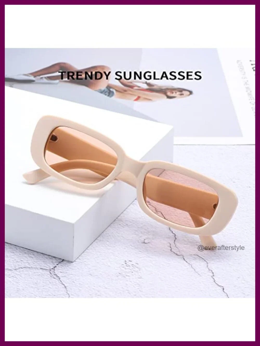 Y2K Rectangle Sunglasses UV400 Protection Unisex Retro Shades